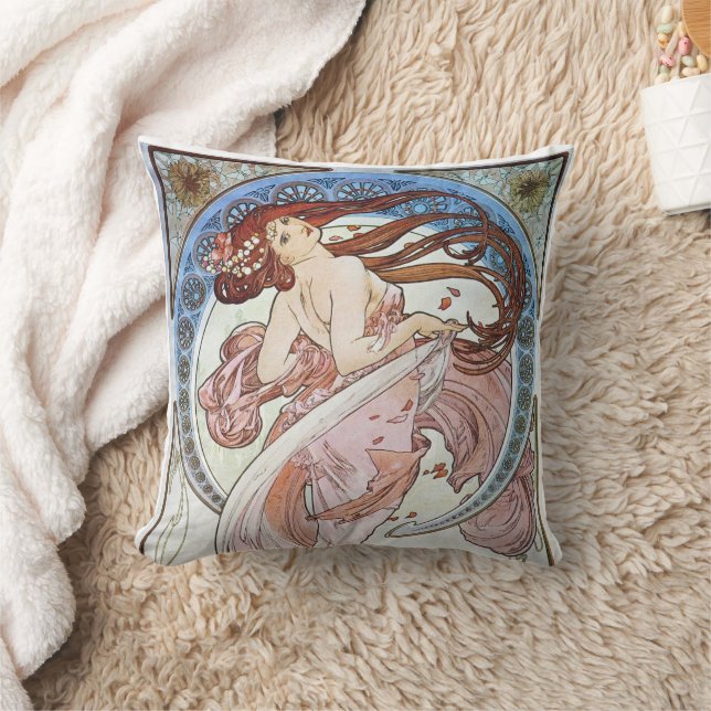 Alphonse Mucha Goddess Cushion (Blanket)