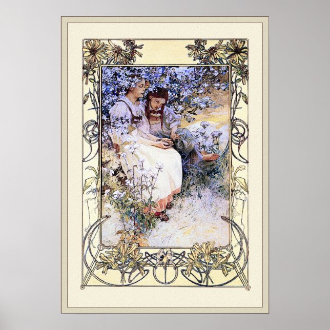 Alphonse Mucha illustration: The Beatitudes Poster (Front)