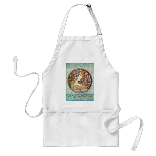 Alphonse Mucha Ivy Standard Apron (Front)