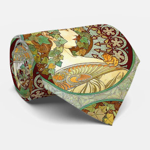 Alphonse Mucha , “ Ivy ” Tie