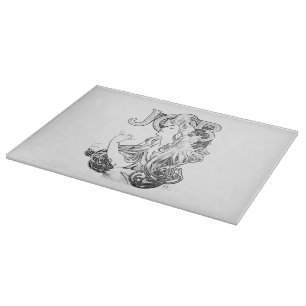 Alphonse Mucha JOB ISOGS Cutting Board