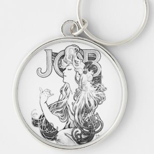 Alphonse Mucha JOB ISOGS Key Ring