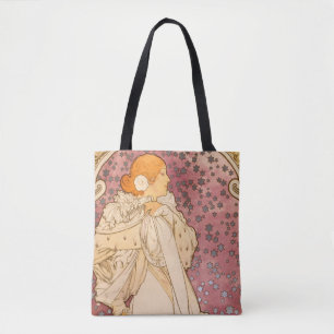 Alphonse Mucha La Dame Aux Camelias: Art Nouveau  Tote Bag