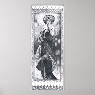 Alphonse Mucha. La Lune/Moon 1902 Poster
