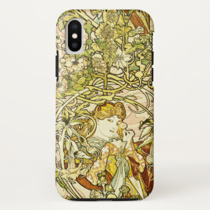 Alphonse Mucha - Lady With Daisy iPhone XS Case