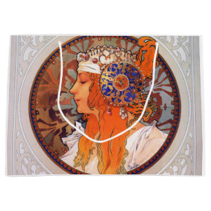 Alphonse Mucha Large Gift Bag