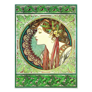 Alphonse Mucha Laurel Print