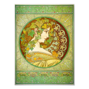 Alphonse Mucha Laurel Print