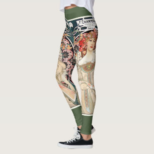 Alphonse Mucha Leggings