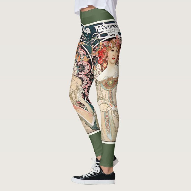 Alphonse Mucha Leggings (Left)