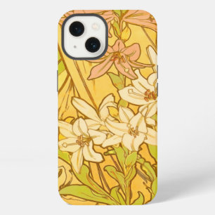 Alphonse Mucha Lily Flowers Pattern: Art Nouveau  iPhone 13 Case