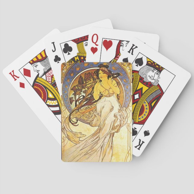 Alphonse Mucha Masterpiece Collection Deck Playing Cards (Back)