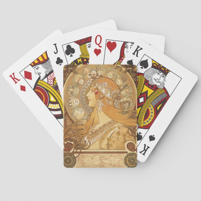 Alphonse Mucha Masterpiece Collection Deck Playing Cards (Back)