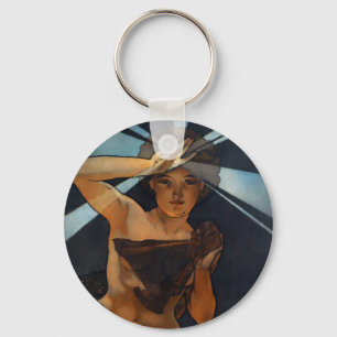 Alphonse Mucha Morning Star Key Chain