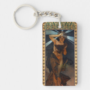 Alphonse Mucha Morning Star Key Chain