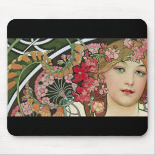 Alphonse Mucha Mouse Pad