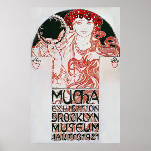 Alphonse Mucha. Mucha Exhibition, 1921 Poster