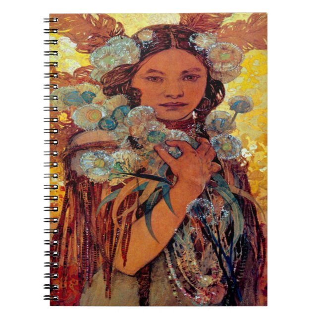 Alphonse Mucha - Native American Woman Notebook (Front)
