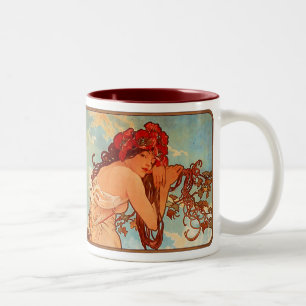 Alphonse Mucha Nouveau Summer Lady Coffee Cup Mug