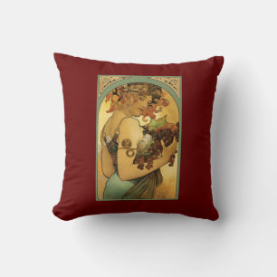 Alphonse Mucha Painting Cushion