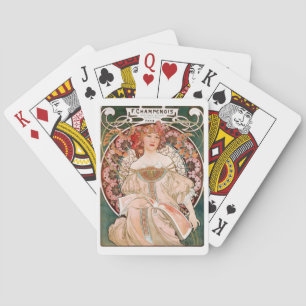 Alphonse Mucha Painting Playing Cards