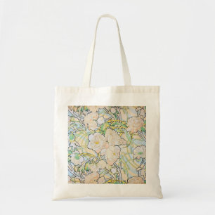 Alphonse Mucha Peonies Tote Bag