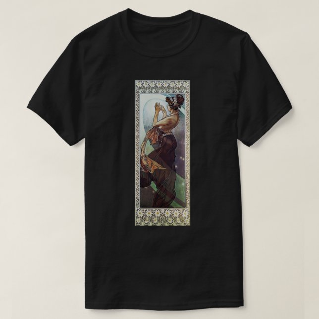 Alphonse Mucha Pole Star T-Shirt (Design Front)