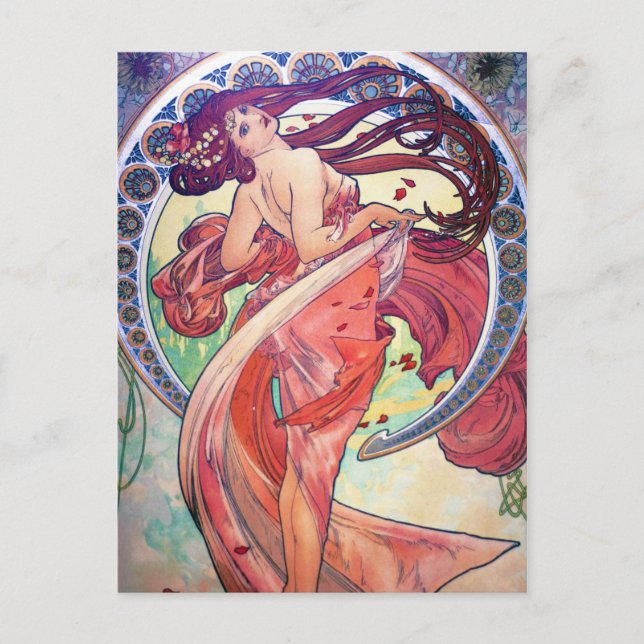 Alphonse Mucha Postcard (Front)