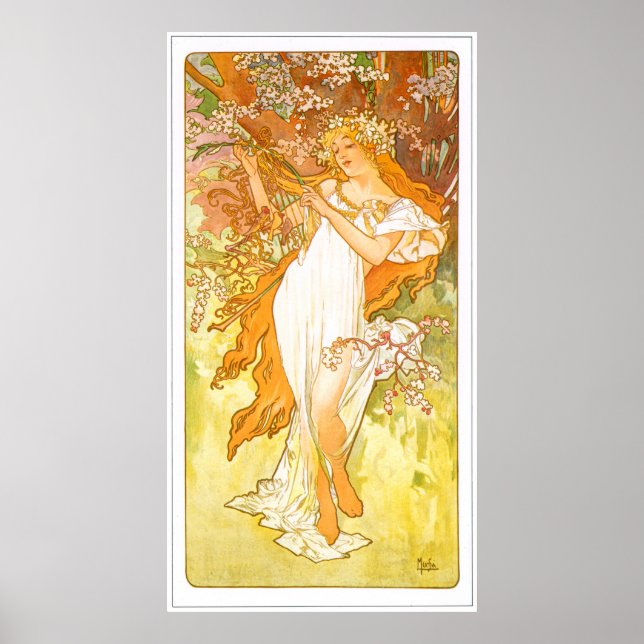 Alphonse Mucha Poster (Front)
