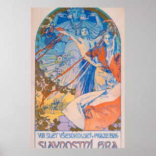 Alphonse Mucha Poster for Sokol Festival (1926)