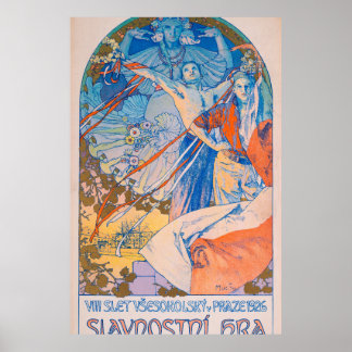 Alphonse Mucha Poster for Sokol Festival (1926)