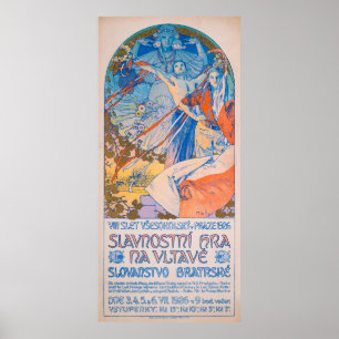 Alphonse Mucha Poster for Sokol Festival (1926)
