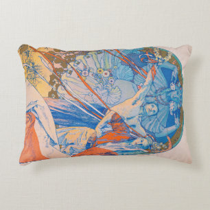 Alphonse Mucha Poster for Sokol Festival (1926) Decorative Cushion