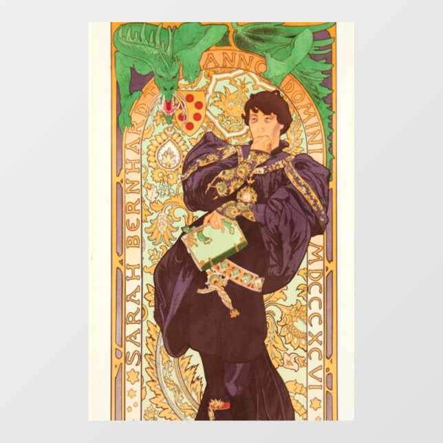 Alphonse Mucha Prince and Dragon (Sheet)