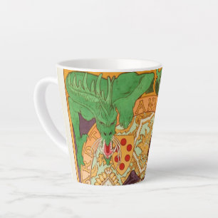 Alphonse Mucha Prince and Dragon Latte Mug