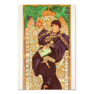 Alphonse Mucha Prince and Dragon Photo Print