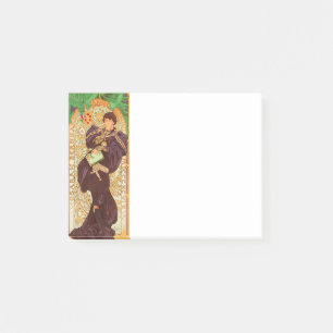 Alphonse Mucha Prince and Dragon Post-it Notes