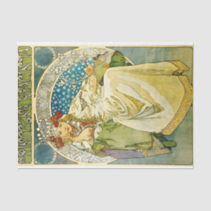 Alphonse Mucha Princess Hyacinth Art Nouveau Tissue Paper