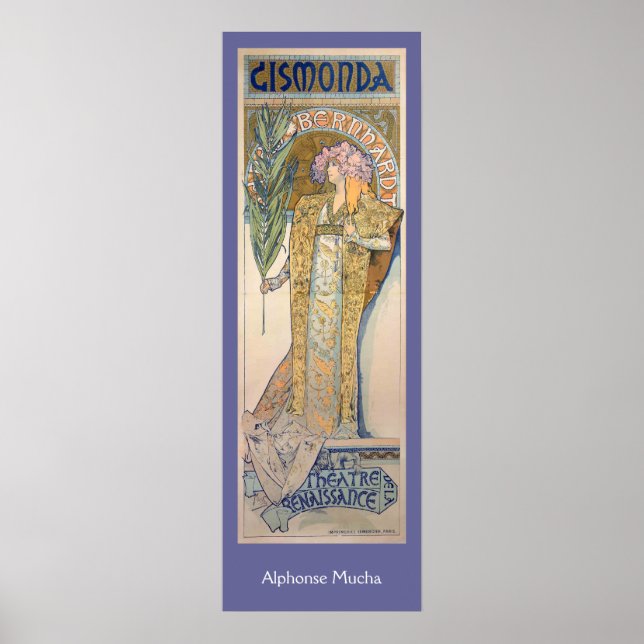 Alphonse Mucha - Sarah Bernhard Painting Poster (Front)
