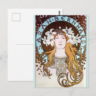 Alphonse Mucha - Sarah Bernhardt Postcard