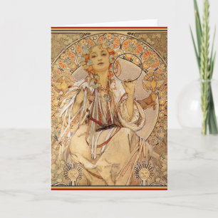 Alphonse Mucha - Slavia Card