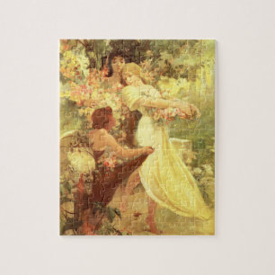 Alphonse Mucha Spirit of Spring Puzzle