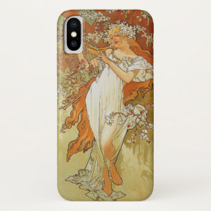 Alphonse Mucha - Spring iPhone X Case