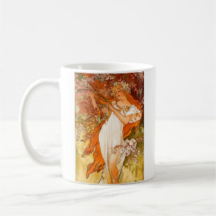 Alphonse Mucha Spring Coffee Mug