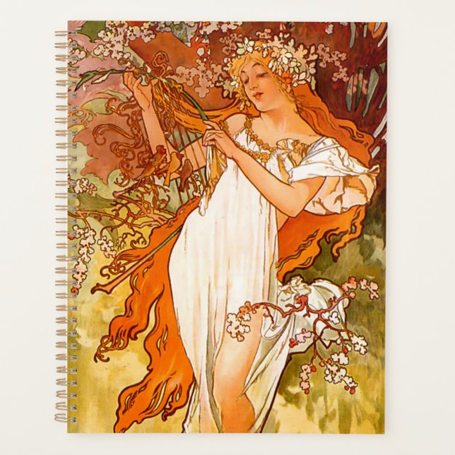 Alphonse Mucha Spring Planner (Front)
