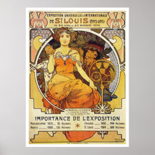 Alphonse Mucha. St Louis Expo 1903 Poster