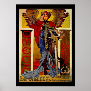 Alphonse Mucha Stunning Art Nouveau Woman #39 Poster