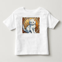 Alphonse Mucha Style Cat