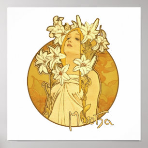 Alphonse Mucha - The Flowers Poster