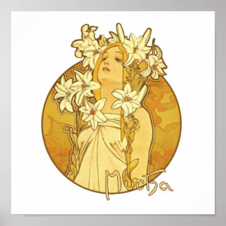 Alphonse Mucha - The Flowers Poster